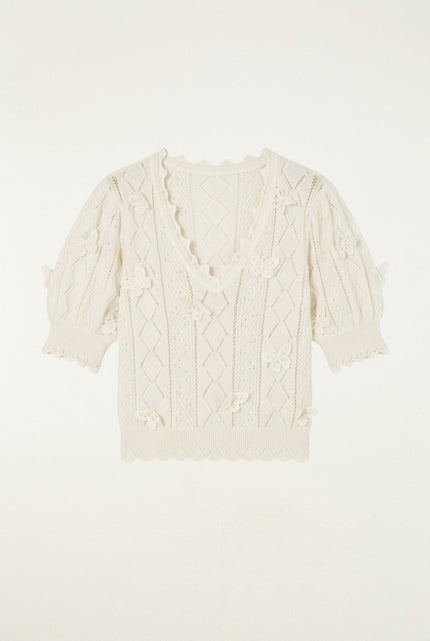 RICHELIEU 3D BUTTERFLIES KNIT TOP