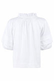 LEXIE TOP IN SOLID POPLIN