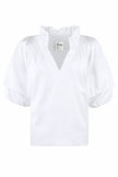LEXIE TOP IN SOLID POPLIN
