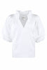 LEXIE TOP IN SOLID POPLIN