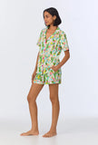 SHORT SLEEVE CLASSIC SHORTY STRETCH JERSEY PJ SET