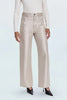TATE HIGH RISE BOWED WIDE LEG JEAN IN CHAMPAGNE LUSTER
