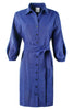 MILO DRESS IN OPEN WEAVE STRIPE