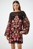 SALIM DRESS EMBROIDERED MINI DRESS