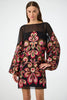 SALIM DRESS EMBROIDERED MINI DRESS