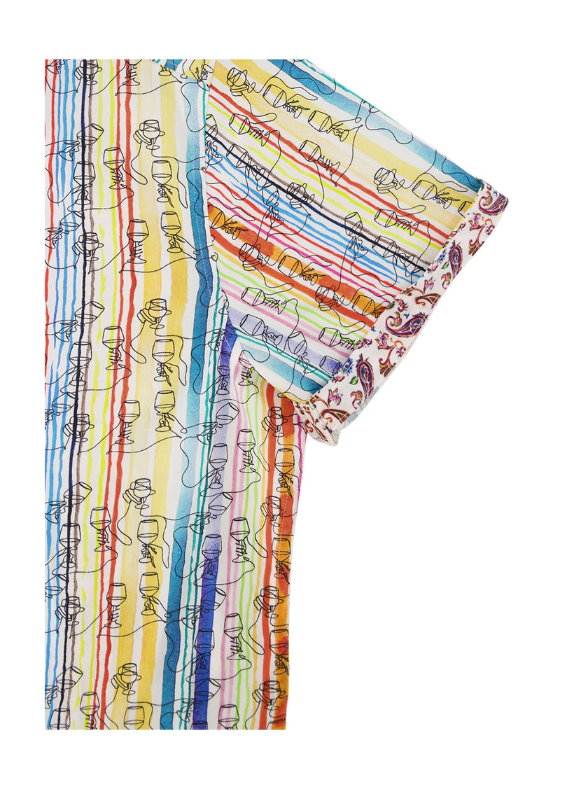 WALK THE LINE SHORT SLEEVE BUTTON DOWN SHIRT