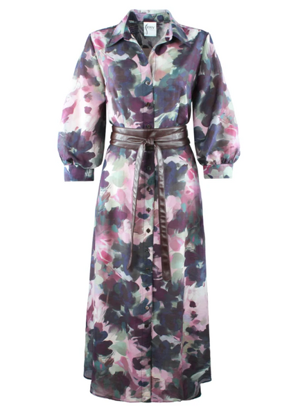 PILAR DRESS IN WATERCOLOR FOREST
