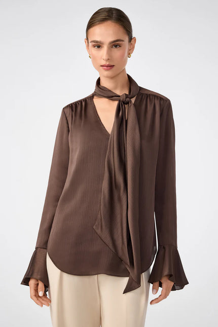 ALORA LAVALLIERE BLOUSE