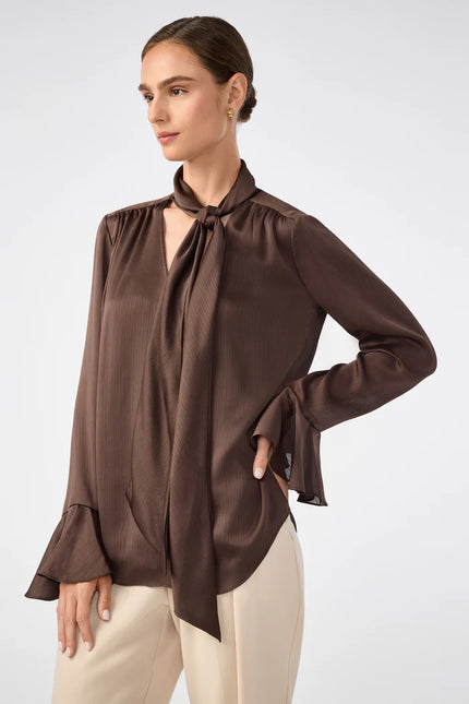 ALORA LAVALLIERE BLOUSE