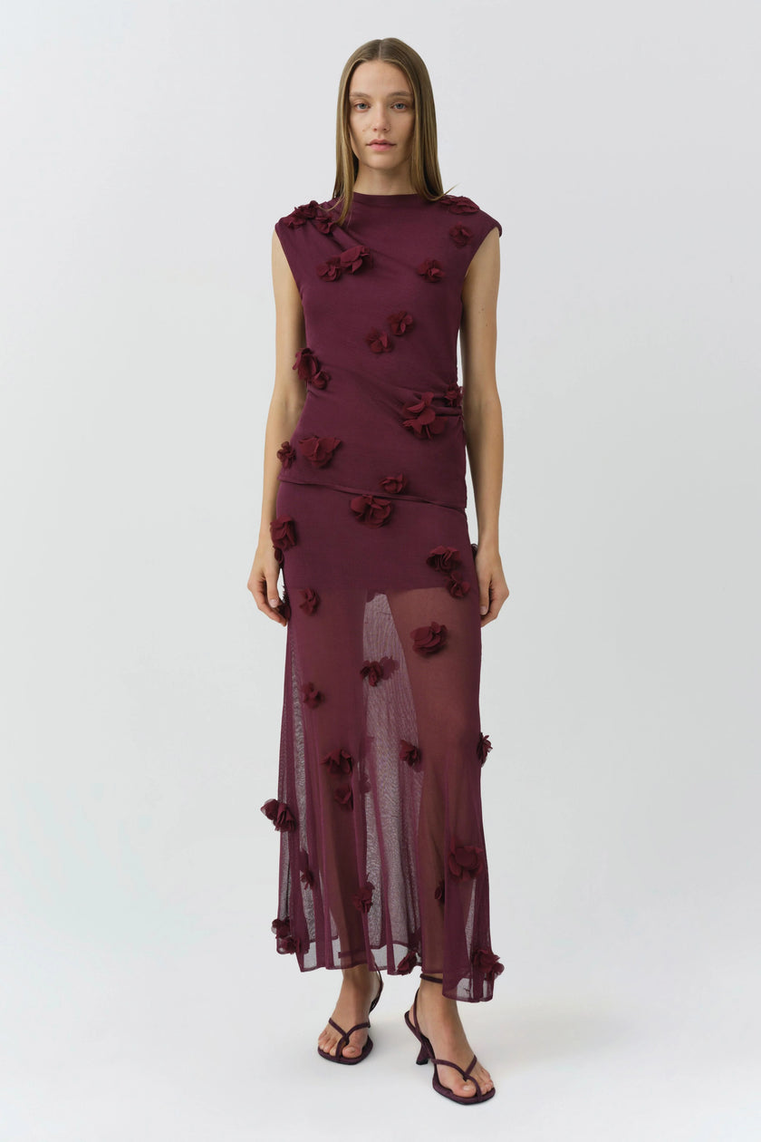 TESSA FLORAL APPLIQUE TOP