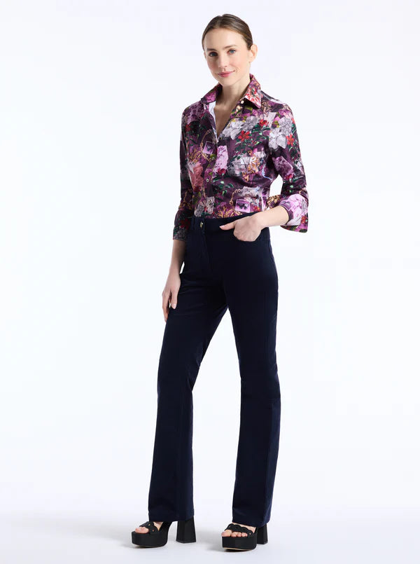 PRISCILLA LONG SLEEVE WOVEN SHIRT