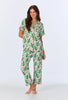 SHORT SLEEVE CLASSIC STRETCH JERSEY CROPPED PJ SET