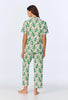 SHORT SLEEVE CLASSIC STRETCH JERSEY CROPPED PJ SET