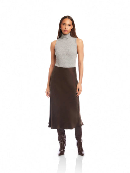 BRIELLE PULL ON MIDI SKIRT