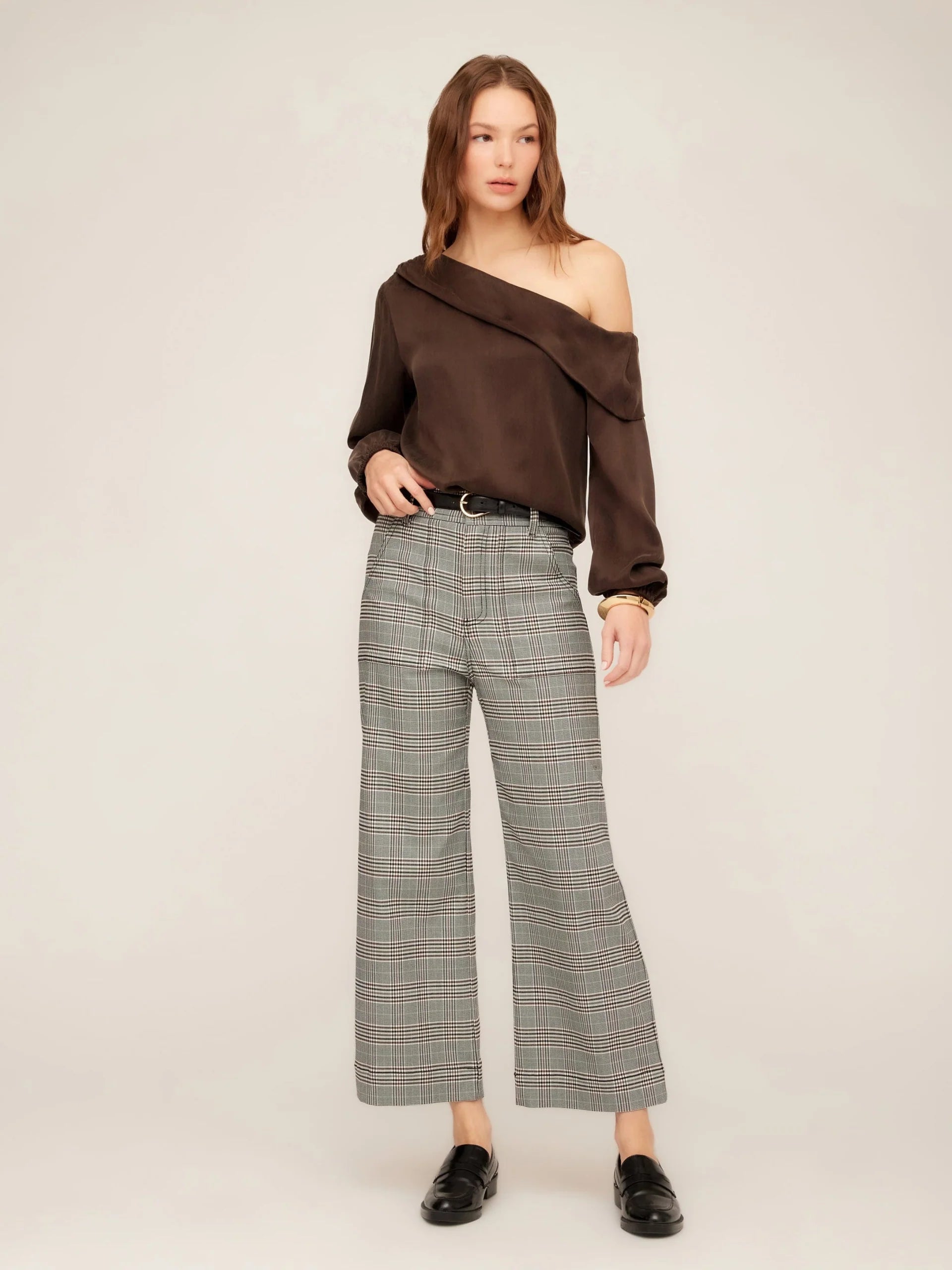 RYLEE CROP PLAIDS PANTS