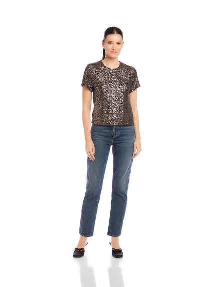 STACEY SEQUIN TOP