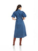 ESME DENIM MIDI DRESS