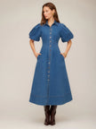 ESME DENIM MIDI DRESS