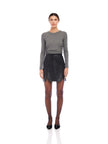 MACY FAUX LEATHER MINI SKIRT