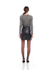 MACY FAUX LEATHER MINI SKIRT