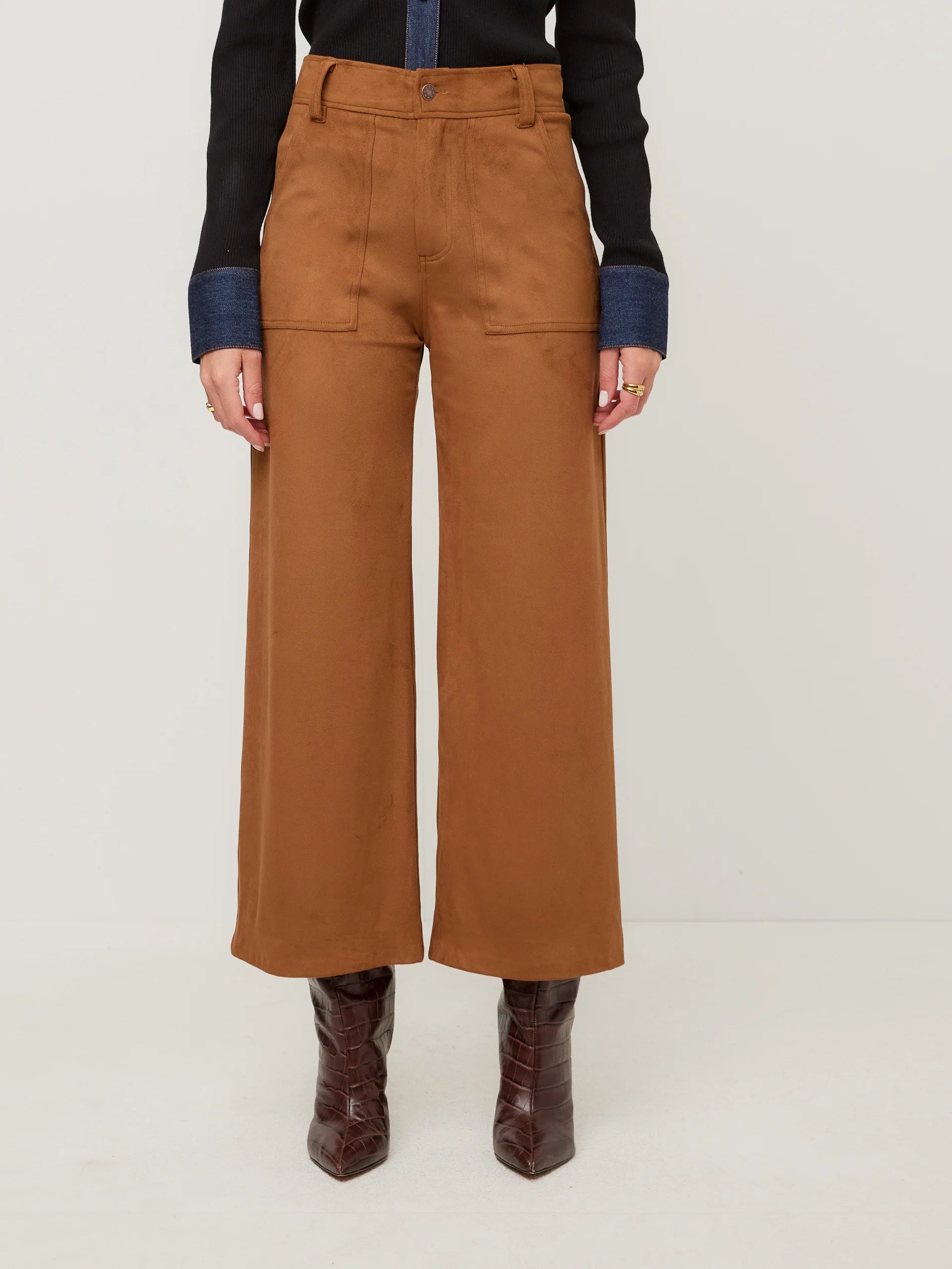 RYLEE CROPPED PANTS IN CAMEL