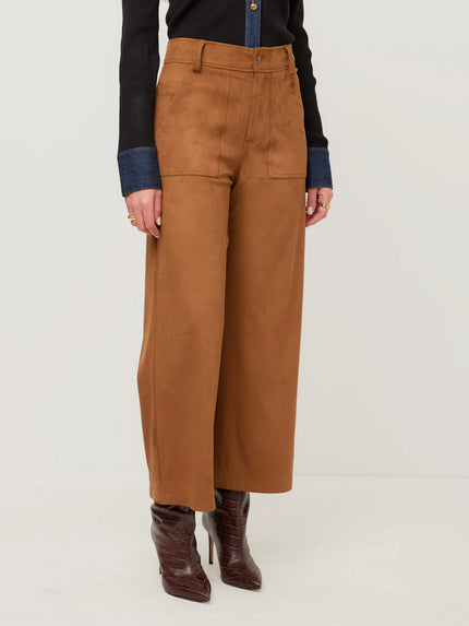 RYLEE CROPPED PANTS IN CAMEL