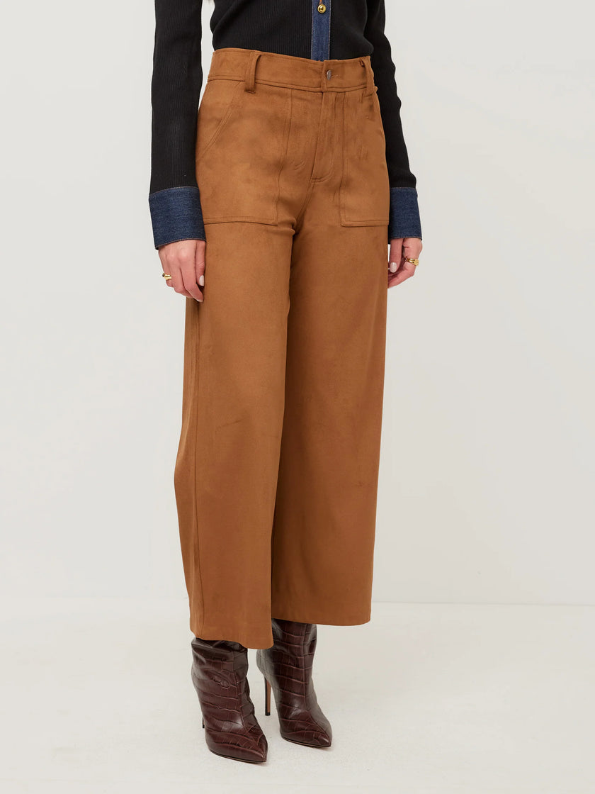 RYLEE CROPPED PANTS IN CAMEL