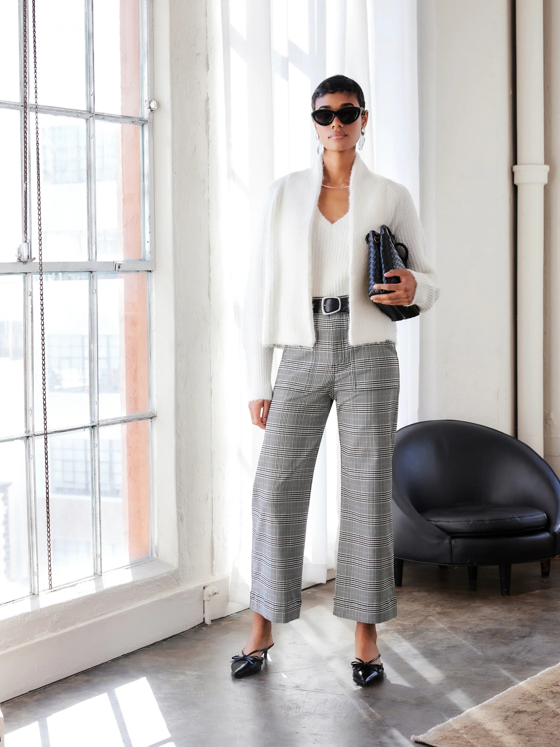 RYLEE CROP PLAIDS PANTS