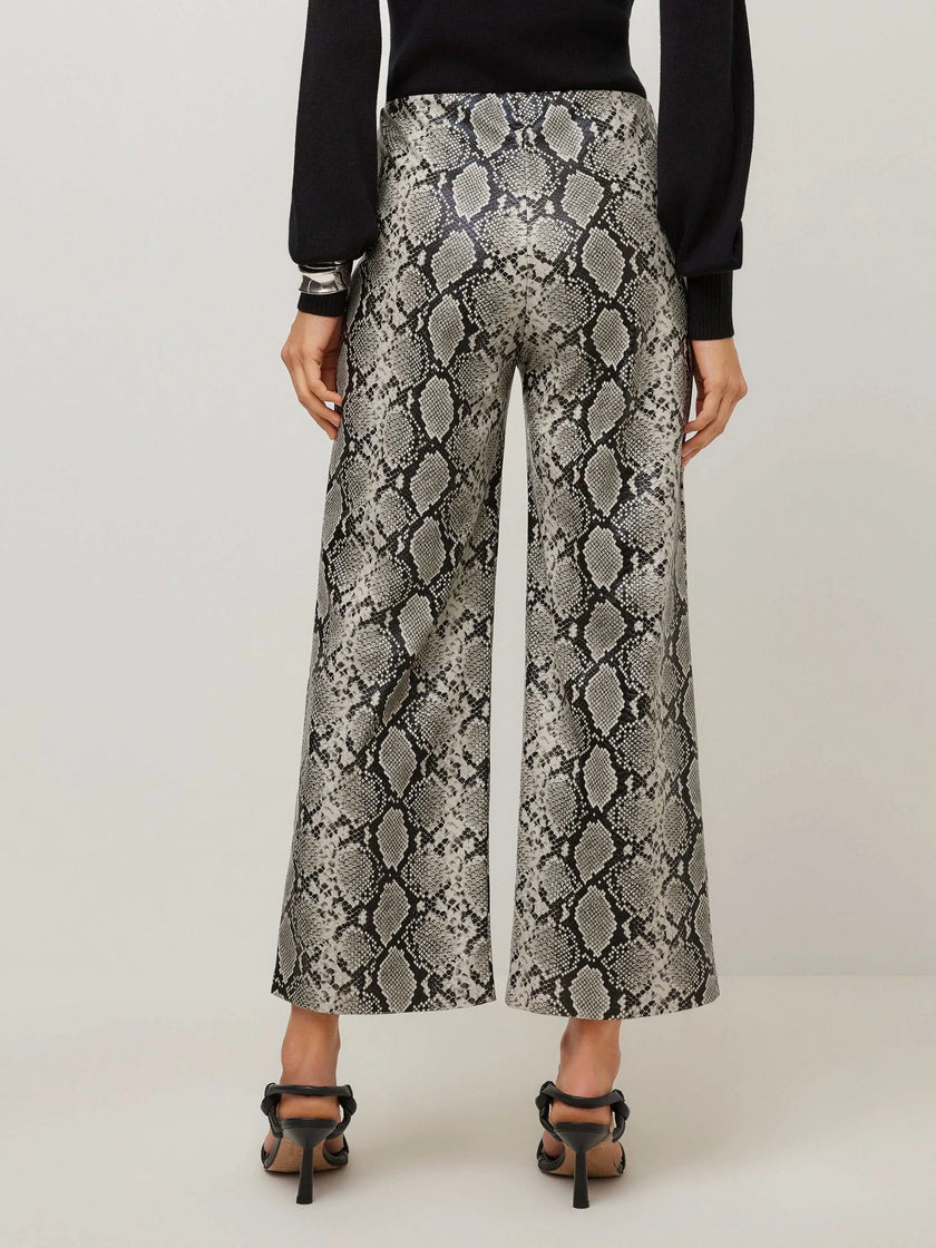 KELLY FAUX LEATHER CROPPED PANTS
