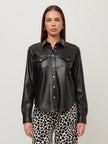 ANNA FAUX LEATHER SHIRT