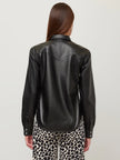 ANNA FAUX LEATHER SHIRT
