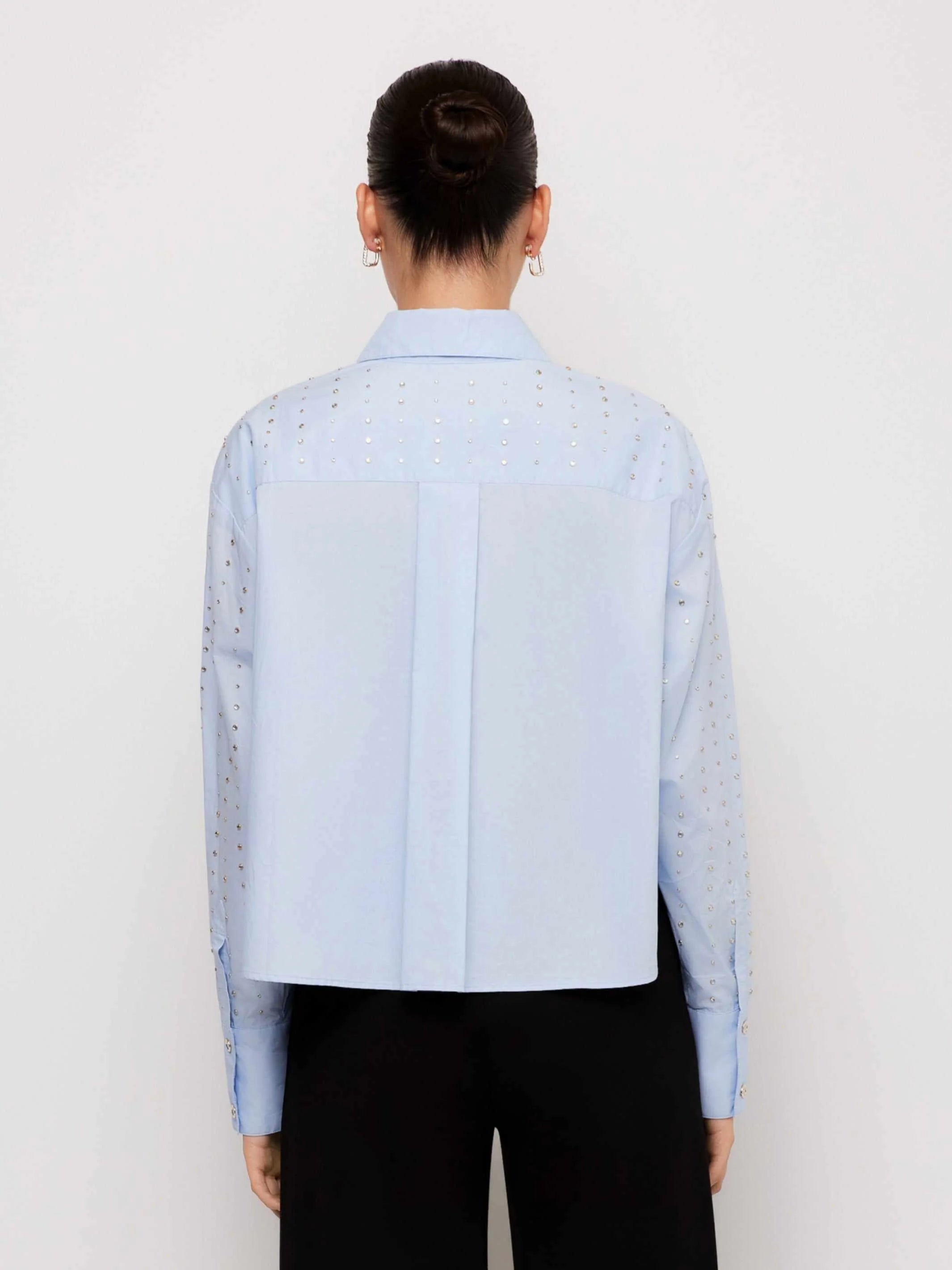 LISA EMBELLISHED BUTTON UP TOP