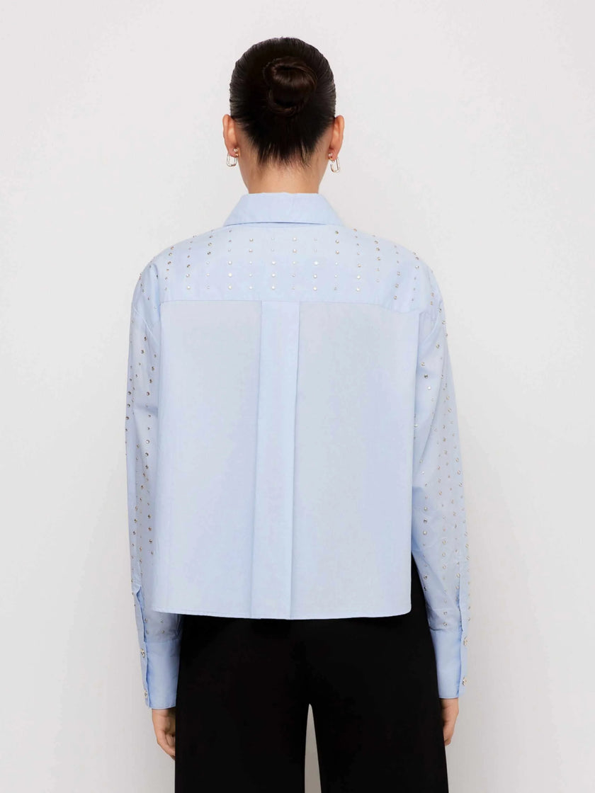 LISA EMBELLISHED BUTTON UP TOP