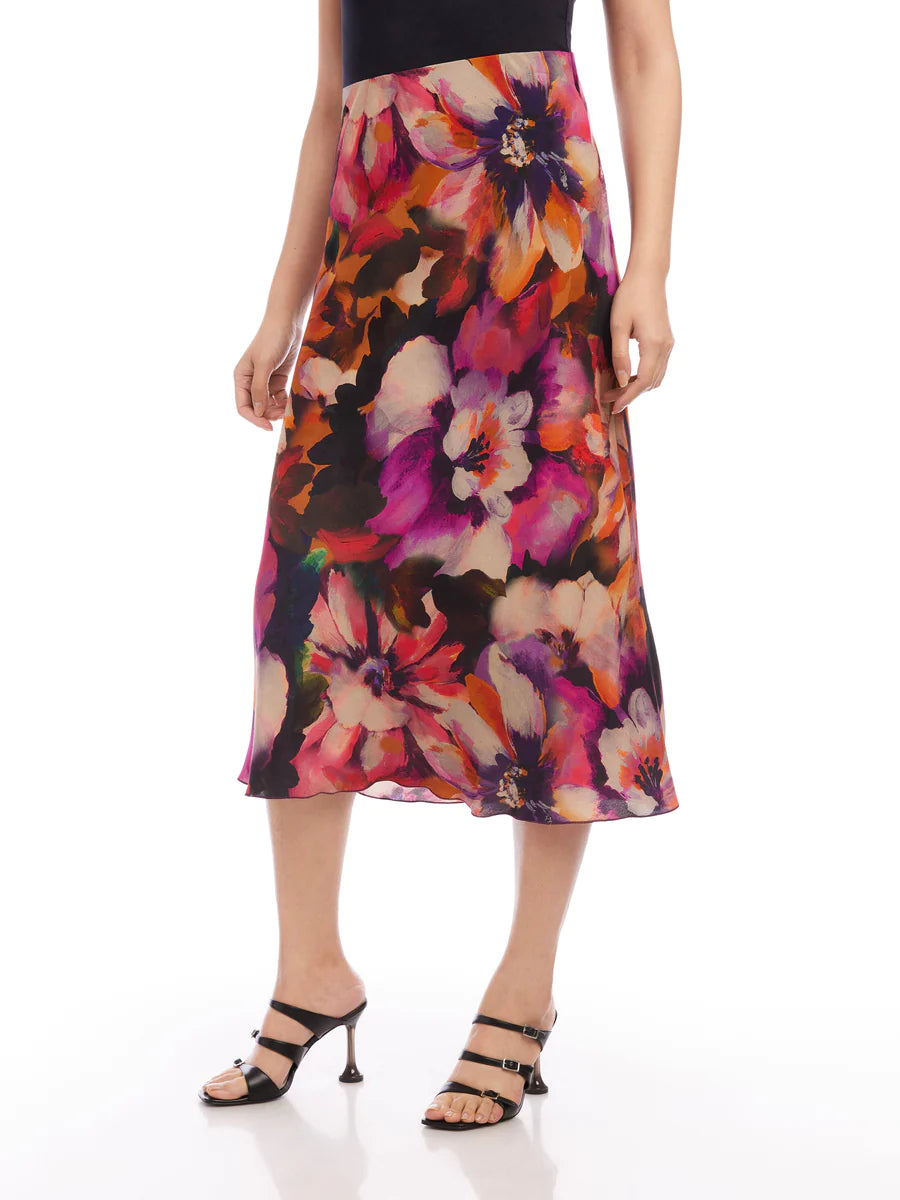BIAS CUT MIDI SKIRT
