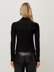 VELVET BURNOUT RUCHED SELENA TOP