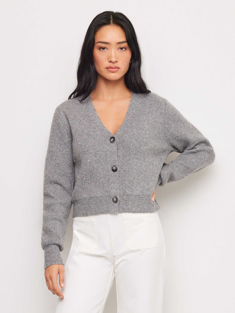 NAE SEQUIN CARDIGAN SWEATER