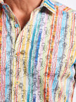 WALK THE LINE SHORT SLEEVE BUTTON DOWN SHIRT
