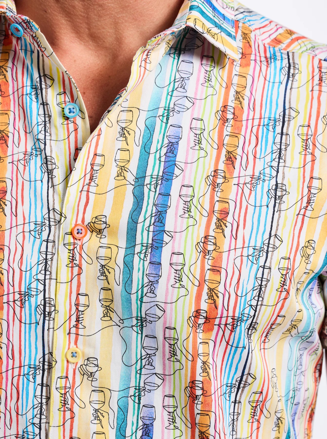 WALK THE LINE SHORT SLEEVE BUTTON DOWN SHIRT
