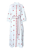ZORA EMBROIDERY HEARTS DRESS
