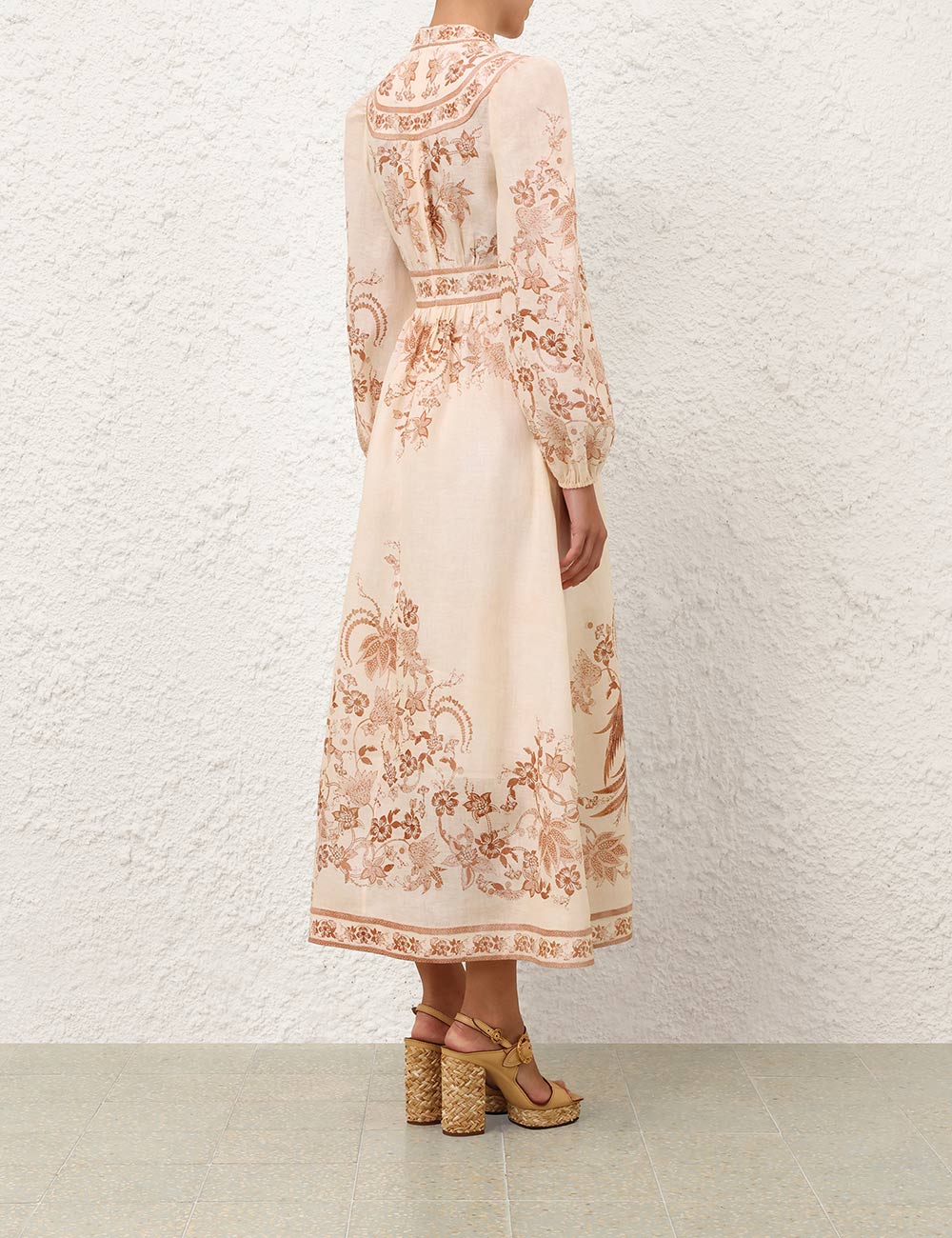 INDRA PLUNGE MIDI DRESS