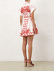 LUCKY EMBROIDERED MINI DRESS