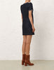EMBELLISHED DENIM DRESS