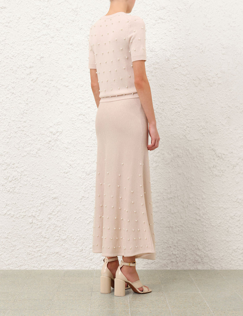 HYPNOTIC BEADED KNIT TEE