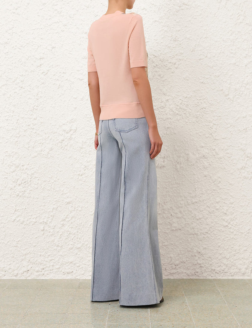 REBELLION SILK FRONT TEE