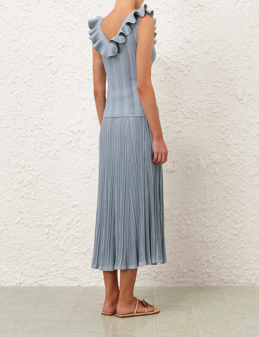 ASTER METALLIC MIDI SKIRT