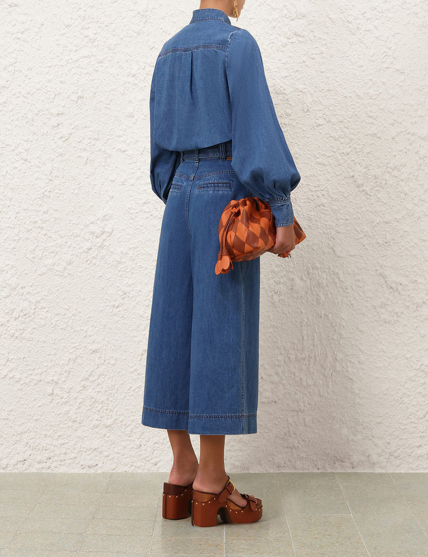 DENIM CULOTTE