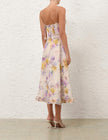 LUNA RUFFLE MIDI DRESS