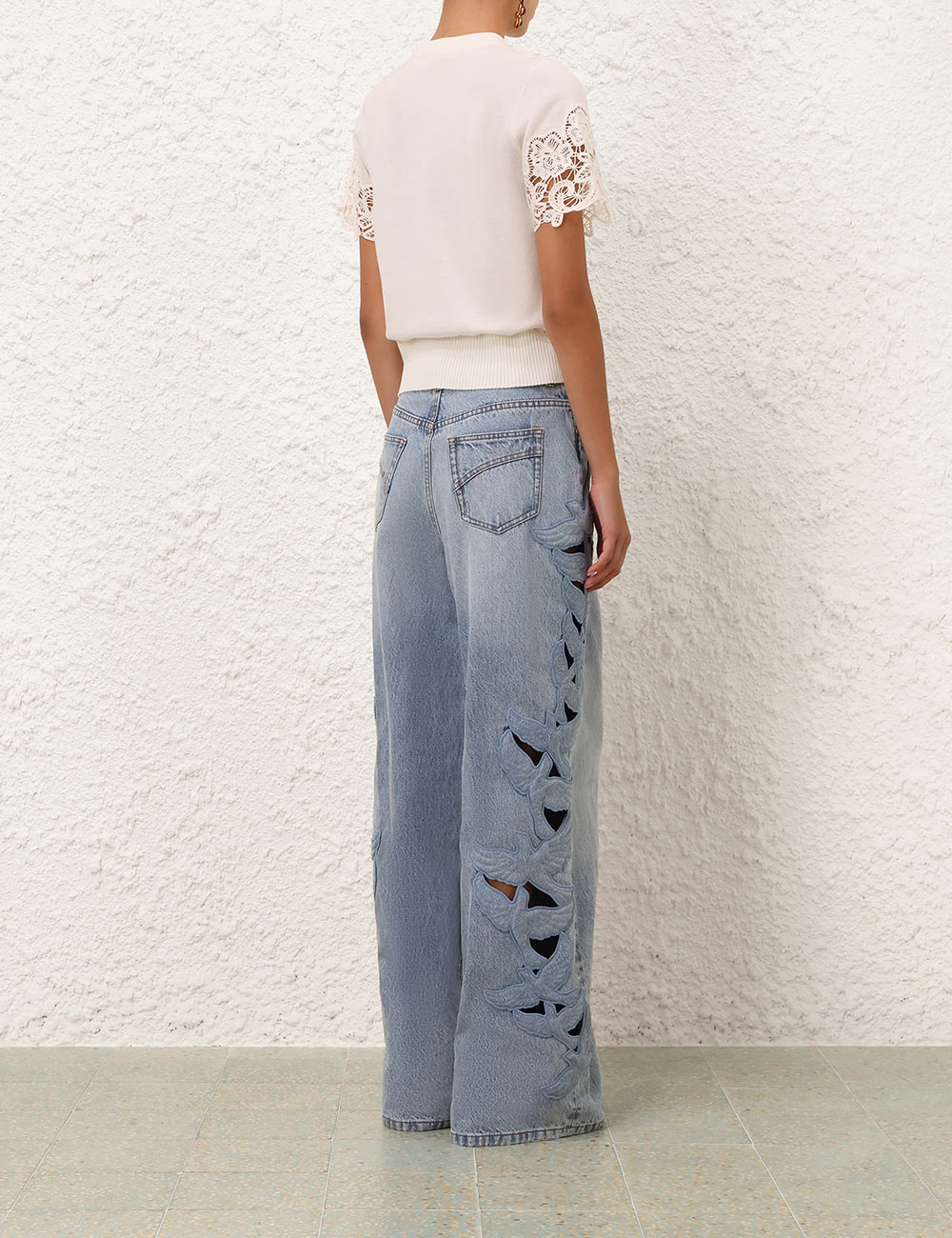 LUNA MERINO LACE TEE