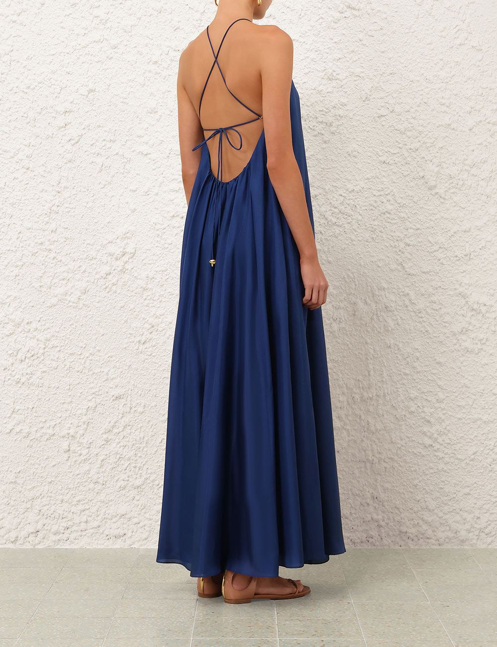 ASTER GATHERED BEAD MAXI DRESS