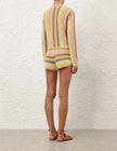 INDRA STRIPE CROCHET CARDIGAN